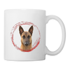 Cute Belgian Malinois Dog Coffee/Tea Mug - white