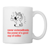 Drinking coffee Print Coffee/Tea Mug - white