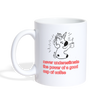 Drinking coffee Print Coffee/Tea Mug - white