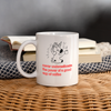 Drinking coffee Print Coffee/Tea Mug - white