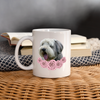 Bearded Collie Print Coffee/Tea Mug - white