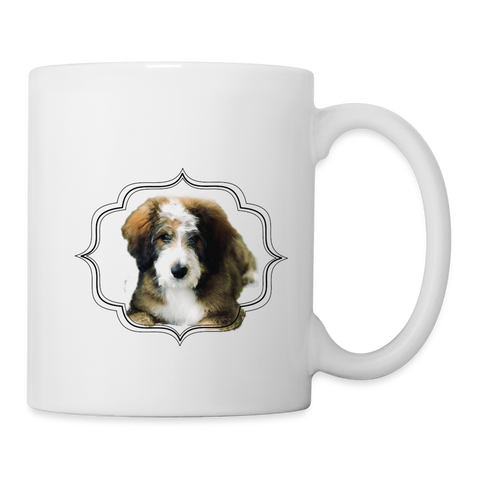 Bernedoodle Dog Coffee/Tea Mug - white