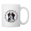 Cute Bernedoodle Dog Coffee/Tea Mug - white