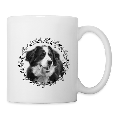 Bernese Mountain Dog Print Coffee/Tea Mug - white