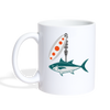 Fish Print Coffee/Tea Mug - white