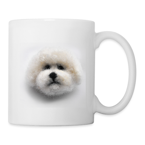 Bichon Frisé Print Coffee/Tea Mug - white