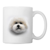 Bichon Frisé Print Coffee/Tea Mug - white