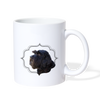 Black Russian Terrier Print Coffee/Tea Mug - white