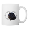 Black Russian Terrier Print Coffee/Tea Mug - white