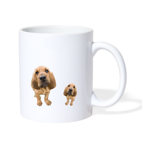 Bloodhound Print Coffee/Tea Mug - white