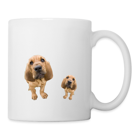 Bloodhound Print Coffee/Tea Mug - white
