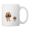 Bloodhound Print Coffee/Tea Mug - white