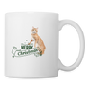 American Bobtail Cat Merrry Christmas Print Coffee/Tea Mug - white