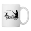 Fishing Print Coffee/Tea Mug - white