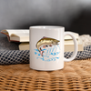 Fish and Lake Print Coffee/Tea Mug - white