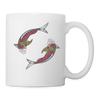 Koi Fish Print Coffee/Tea Mug - white