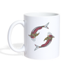 Koi Fish Print Coffee/Tea Mug - white