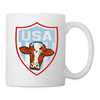 Cow Face Print Coffee/Tea Mug - white