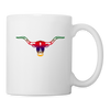 Texas Longhorn Cattle Print Coffee/Tea Mug - white