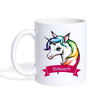 Rainbow Unicorn Print Coffee/Tea Mug - white