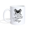 Magical Butterfly Print Coffee/Tea Mug - white