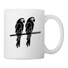 Parrot Print Coffee/Tea Mug - white