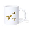 Blue And Yellow Macaw Print Coffee/Tea Mug - white