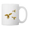 Blue And Yellow Macaw Print Coffee/Tea Mug - white