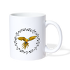 Lovely Blue-and-yellow Macaw Print Coffee/Tea Mug - white