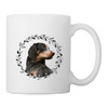 Bluetick Coonhound Print Coffee/Tea Mug - white