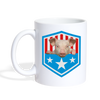 Miniature Pig USA Print Coffee/Tea Mug - white