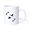 Blue Winged Macaw Print Coffee/Tea Mug - white