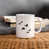 Blue Winged Macaw Print Coffee/Tea Mug - white