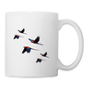 Blue Winged Macaw Print Coffee/Tea Mug - white