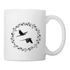 Cute Blue Winged Macaw Print Coffee/Tea Mug - white