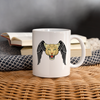 Leopard With Wing Print Coffee/Tea Mug - white