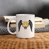 Leopard With Wing Print Coffee/Tea Mug - white