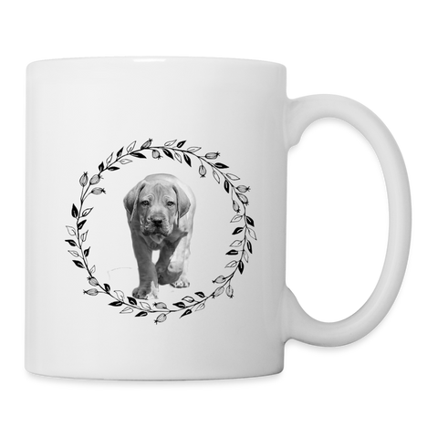 Cute Boerboel Print Coffee/Tea Mug - white