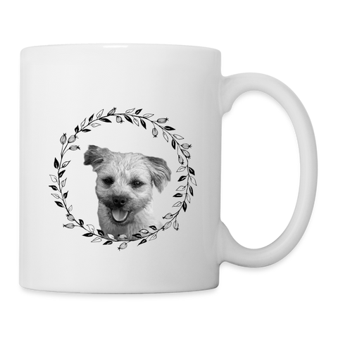 Border Terrier Print Coffee/Tea Mug - white