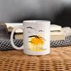 Bird Fly Print Coffee/Tea Mug - white