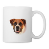 Boxer Dog Print Coffee/Tea Mug - white