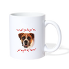 Boxer With Heart Print Coffee/Tea Mug - white