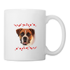 Boxer With Heart Print Coffee/Tea Mug - white