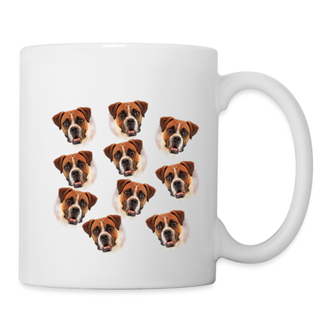 Boxer In Lots Print Coffee/Tea Mug - white