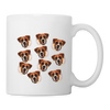 Boxer In Lots Print Coffee/Tea Mug - white