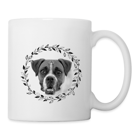 Boxer Print Coffee/Tea Mug - white