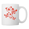 Butterfly Print Coffee/Tea Mug - white