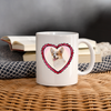 Corgi in Heart Print Coffee/Tea Mug - white