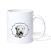 Briard Print Coffee/Tea Mug - white