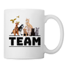 Pet Team Print Coffee/Tea Mug - white